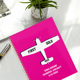 Agenda Primer avión simple solo, foto personalizada