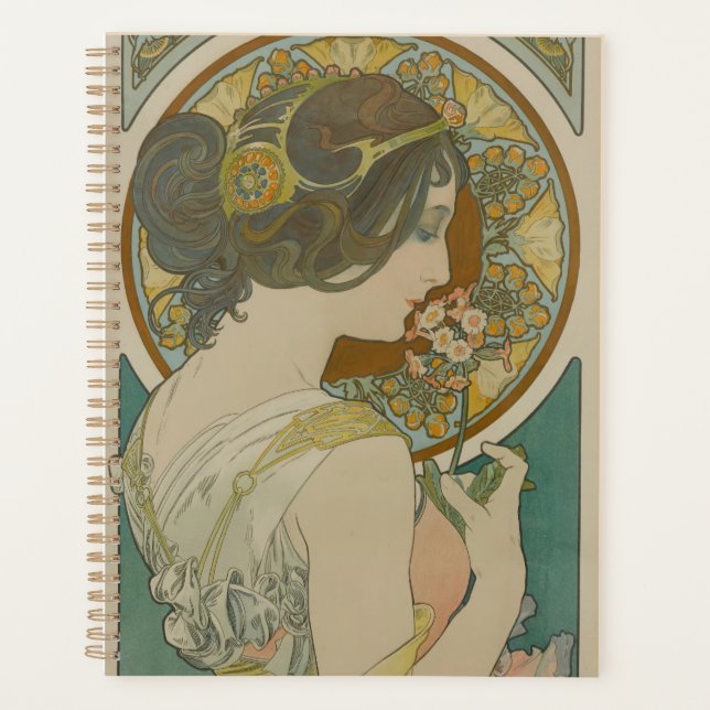 Agenda Primrose by Alphonse Mucha (1899) (Anverso)