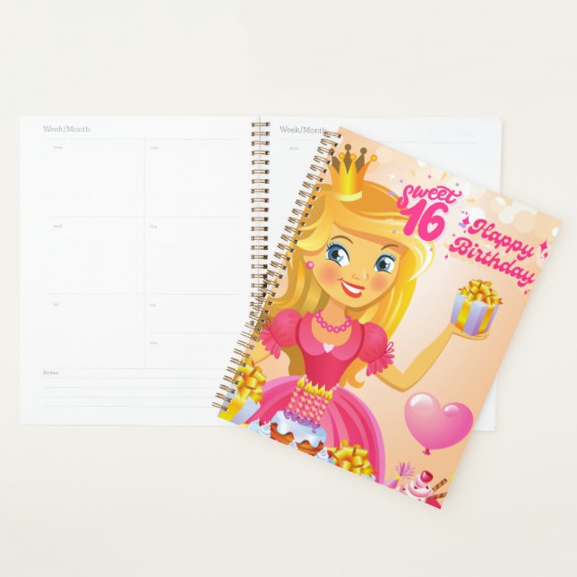 Agenda Princesa 16º cumpleaños (Demostración)