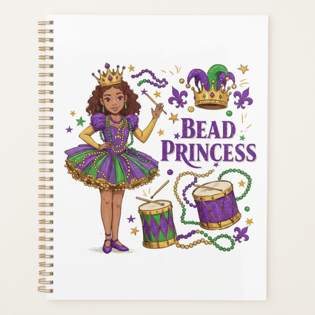 Agenda Princesa de las cuentas - Mardi Gras (Anverso)