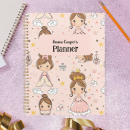 Agenda Princesas y corazones Pasteles suaves para niños
