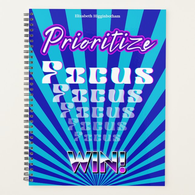 Agenda Prioritize Focus Win Concentration Motivational (Anverso)