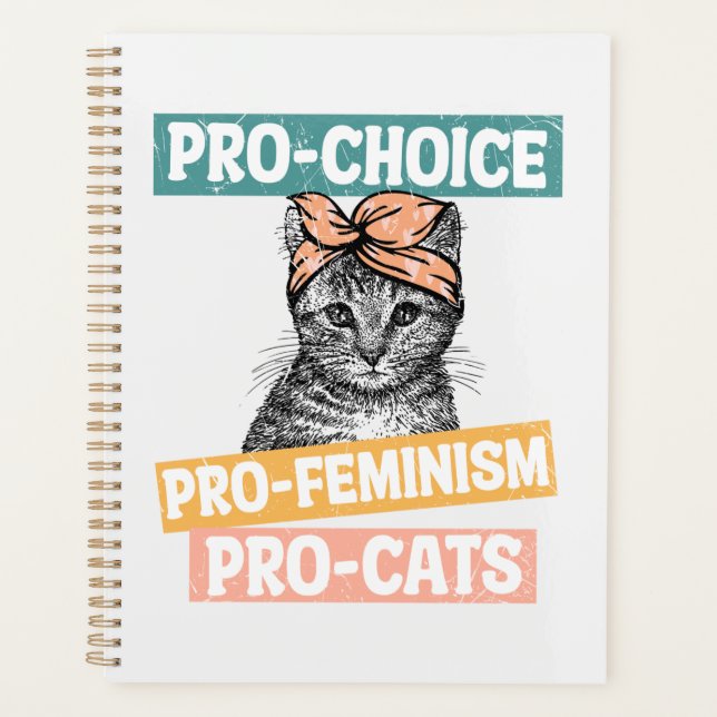 Agenda Pro-Elección, Pro-Feminismo, Pro-Cat | Gato Lover (Anverso)