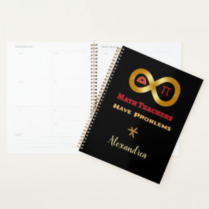Agenda Problemas de matemáticas divertidas con personalid