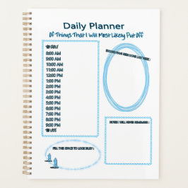 Agenda Procrastinators Daily Planner