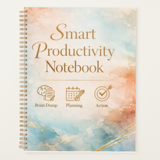 Agenda Productivity Notebook Planning & Action Journal  (Anverso)