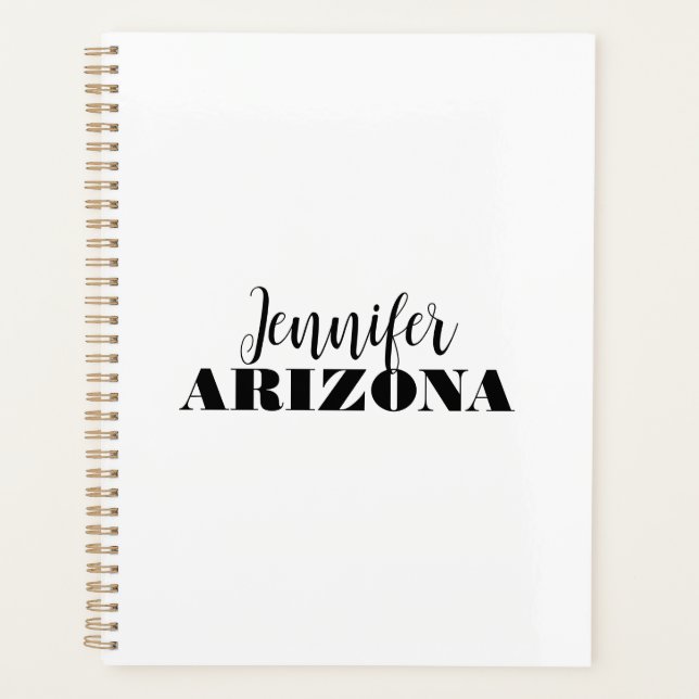 Agenda Profesional elegante minimalista moderno simple (Anverso)