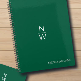 Agenda Profesional Moderno Simple Minimalista Hunter Gree