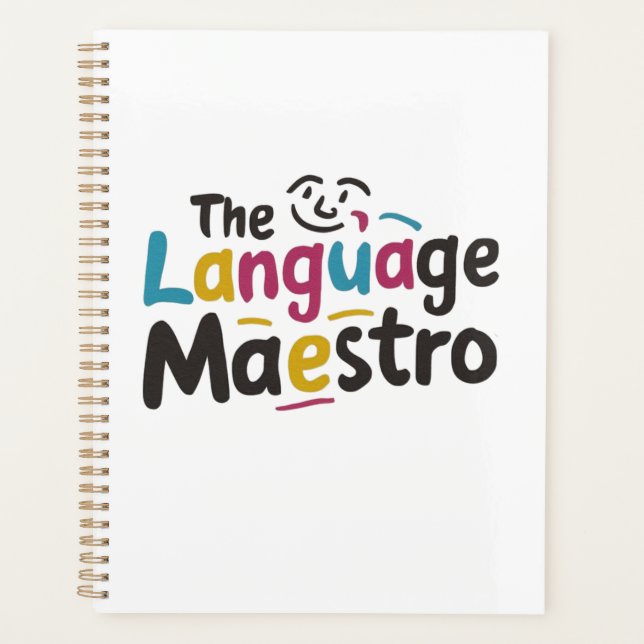Agenda Profesor de idiomas presenta ideas (Anverso)