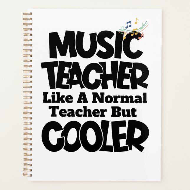 Agenda Profesor de Música Como un Profesor Normal Pero Má (Anverso)