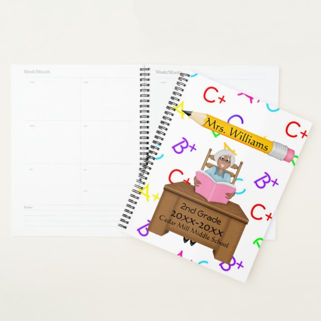 Agenda Profesor/Personalizado de lápiz (Demostración)