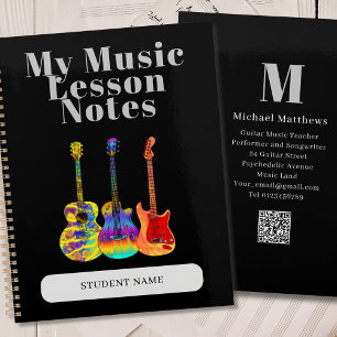 Agenda Profesora de Guitarra Lecciones de Música Personal
