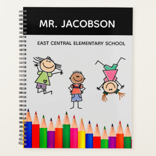 Agenda Profesora personalizada de la escuela primaria