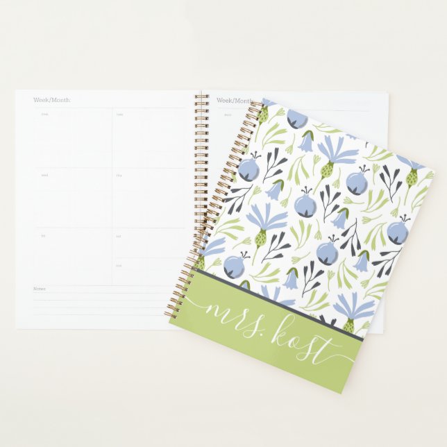 Agenda Profesora Planner Floral (Demostración)