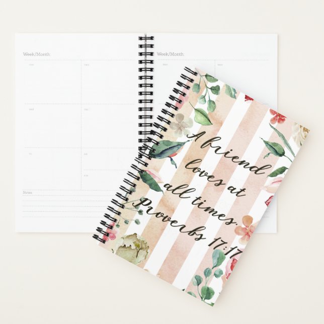 Agenda Proverbios 17:17 Un amigo ama en All Times Planner (Demostración)
