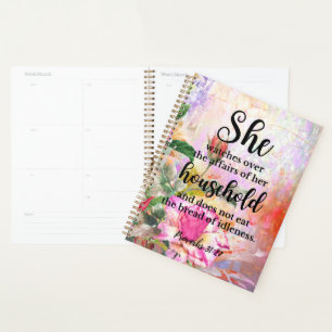 Agenda Proverbios 31:27 Escritura del Día de la Madre