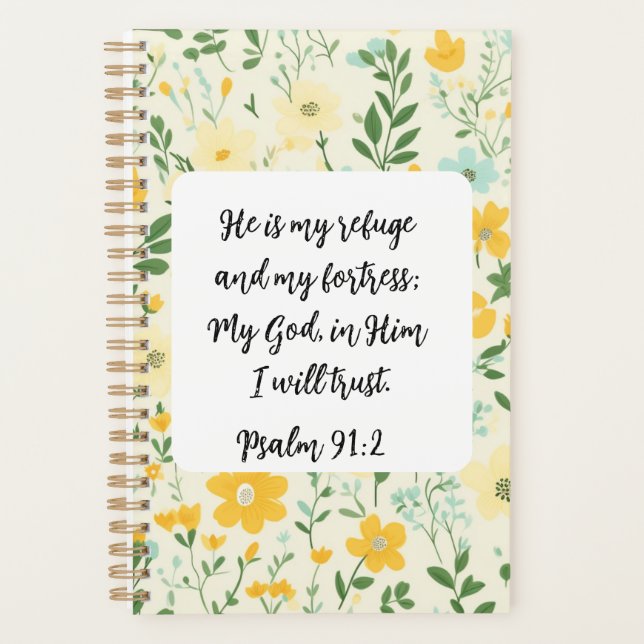 Agenda Psalm 91:2 Christian Planner (Anverso)