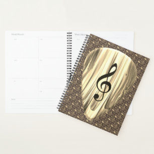 Agenda Púa de guitarra de notas de música personalizada