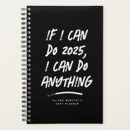 Agenda Puedo hacer cualquier cosa divertido año negro mot