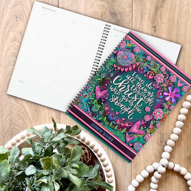 Agenda Puedo Hacer Todas Las Cosas Biblia Verso Bonito Fl (Subido por el creador)