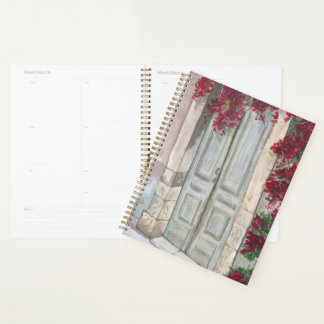 Agenda Puerta Azul Vintage Aquarela
