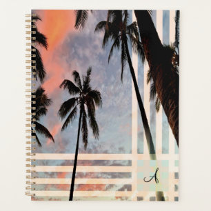 Agenda Puesta de sol de palmera personalizada