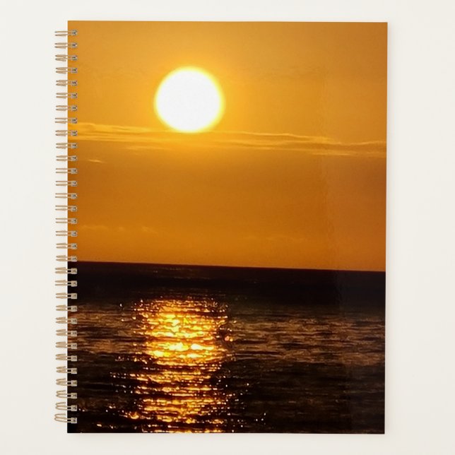 Agenda Puesta de sol en el mar (Anverso)