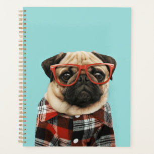 Agenda Pug de la camiseta cubierta