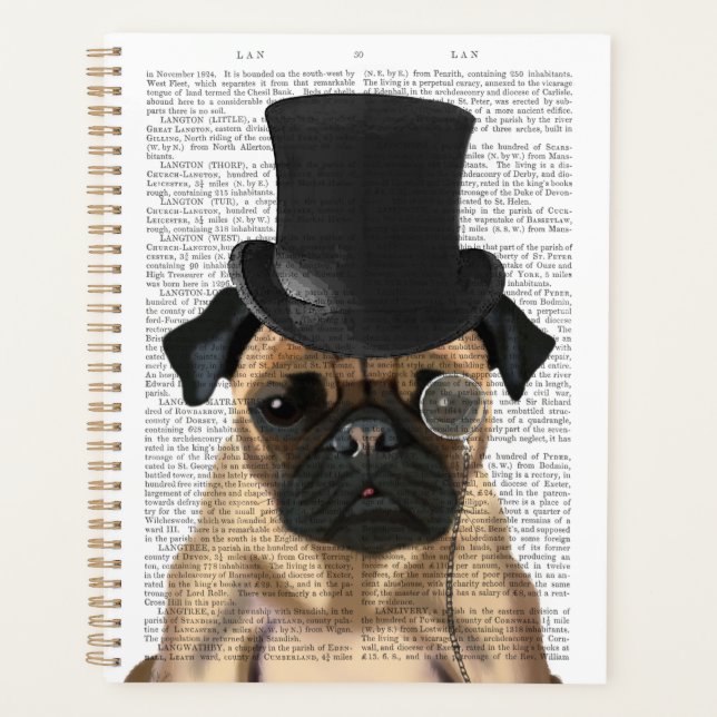 Agenda Pug, hebilla formal y Gorra (Anverso)