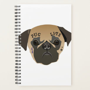 Agenda Pug Lovers Vida útil de cute pug