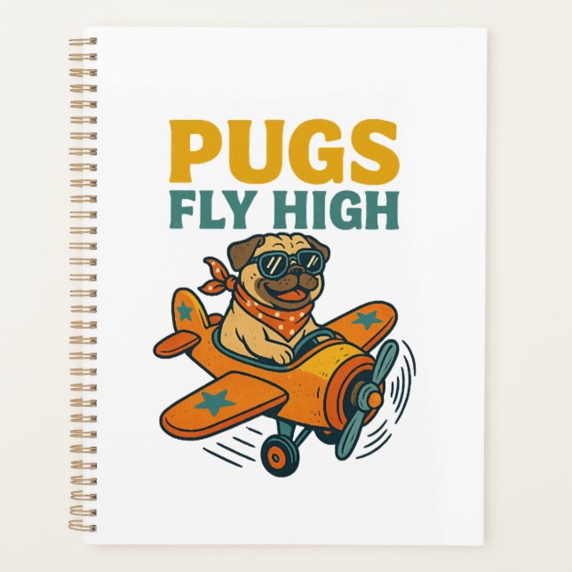 Agenda Pugs Vuelan Alto (Anverso)