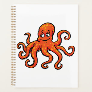 Agenda Pulpito de dibujos animados del océano naranja Cri