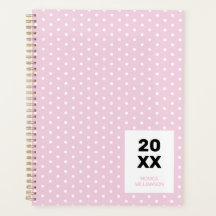 Punto Personalizado Blanco Rosa Pastel