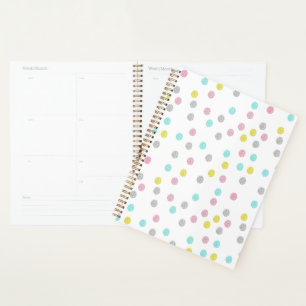 Agenda Puntos de Polka Pastel