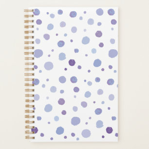 Agenda puntos de polka pintados a mano