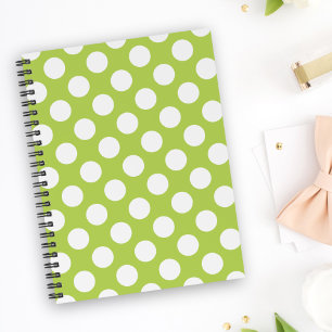 Agenda Puntos de Polka Verde, Patrón De Punto De Polka, P
