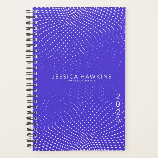 Agenda Puntos Pop Eléctricos Azules Año Semanal (Anverso)