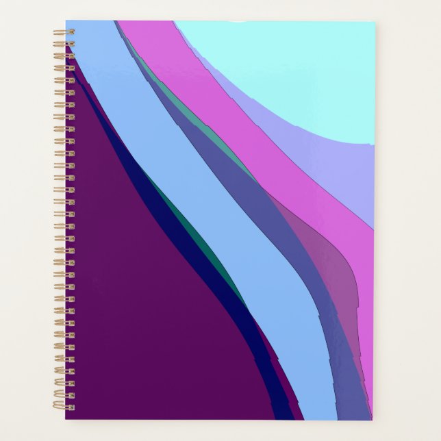 Agenda Purple Abstract Art 308 (Anverso)