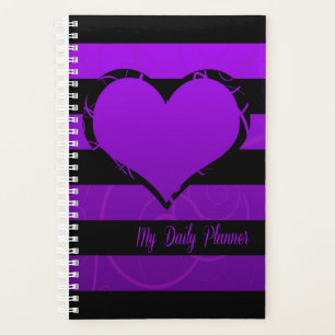 Agenda Purple Cute Heart Daily
