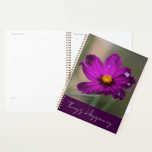 Agenda Purple Flower Planner (Demostración)