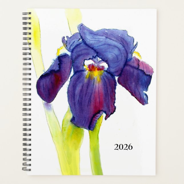 Agenda Purple Iris Planner (Anverso)