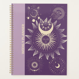 AGENDA PURPLE/LILAC BOHO DISEÑO PLANNER SEMANAL