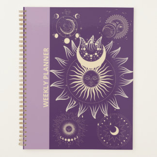 AGENDA PURPLE/LILAC BOHO DISEÑO PLANNER SEMANAL