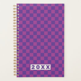 Agenda Purple Plum Checkerboard