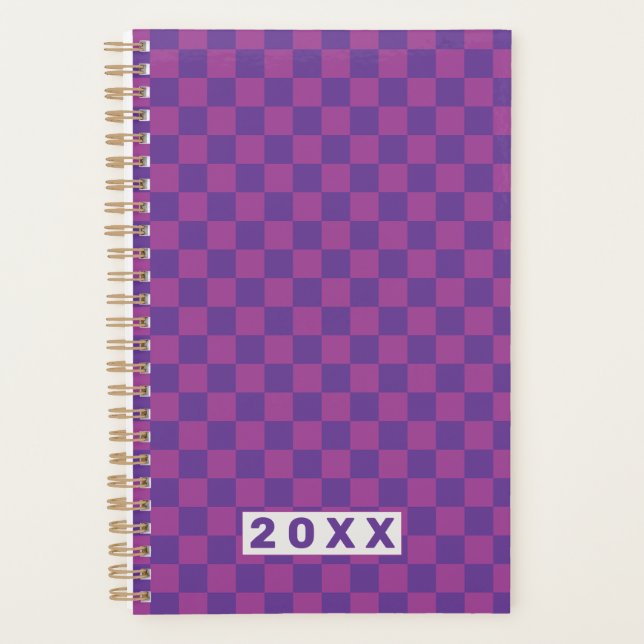 Agenda Purple Plum Checkerboard (Anverso)