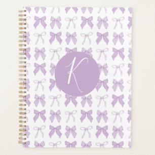 Agenda Púrpura Coquette Bow Personaliza Planner