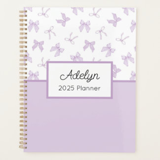Agenda Púrpura Coquette Bows Planner