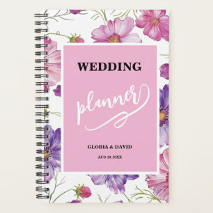 Agenda Púrpura Floral Wedner