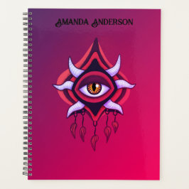 Agenda Púrpura Ojo Demonio - Nombre de arte oculto gótico