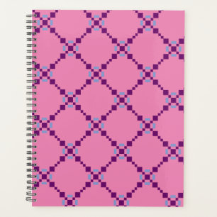 Agenda Púrpura Patrón Pixelado